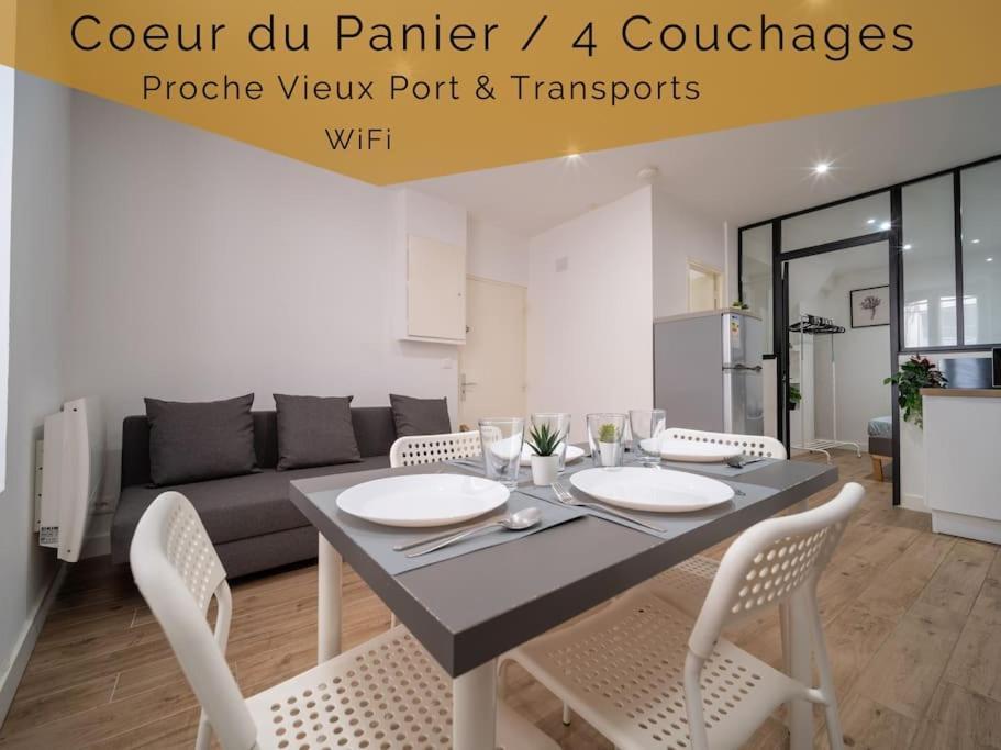 Appartement Tout Equipe Au Coeur Du Panier Vieux Port Marsella Exterior foto